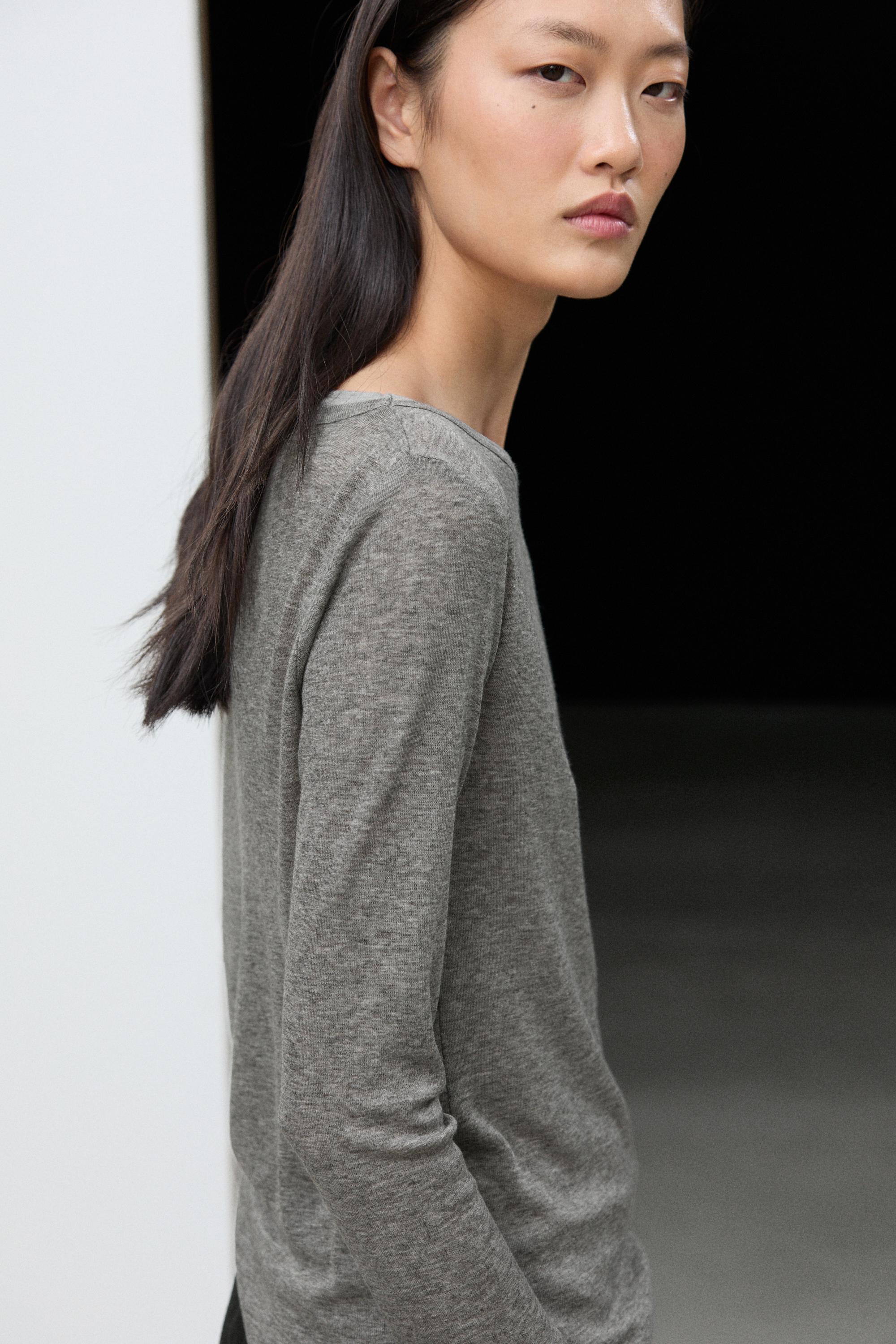 Double boat neck T-shirt
