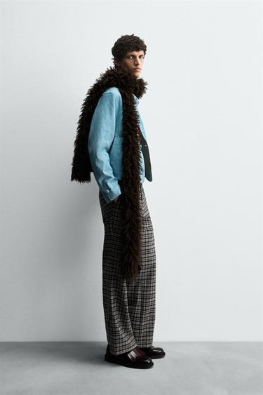 VESTE EN CUIR DAIM HARRY LAMBERT FOR ZARA X DISNEY - Bleu de Zara - Image 3