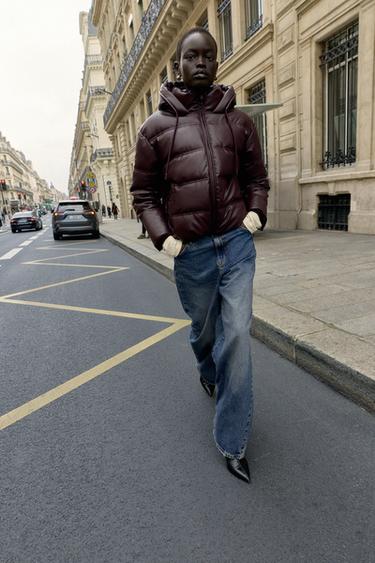 ANORAK MATELASSÉ DÉPERLANT COUPE-VENT - Bordeaux de Zara - Image 0
