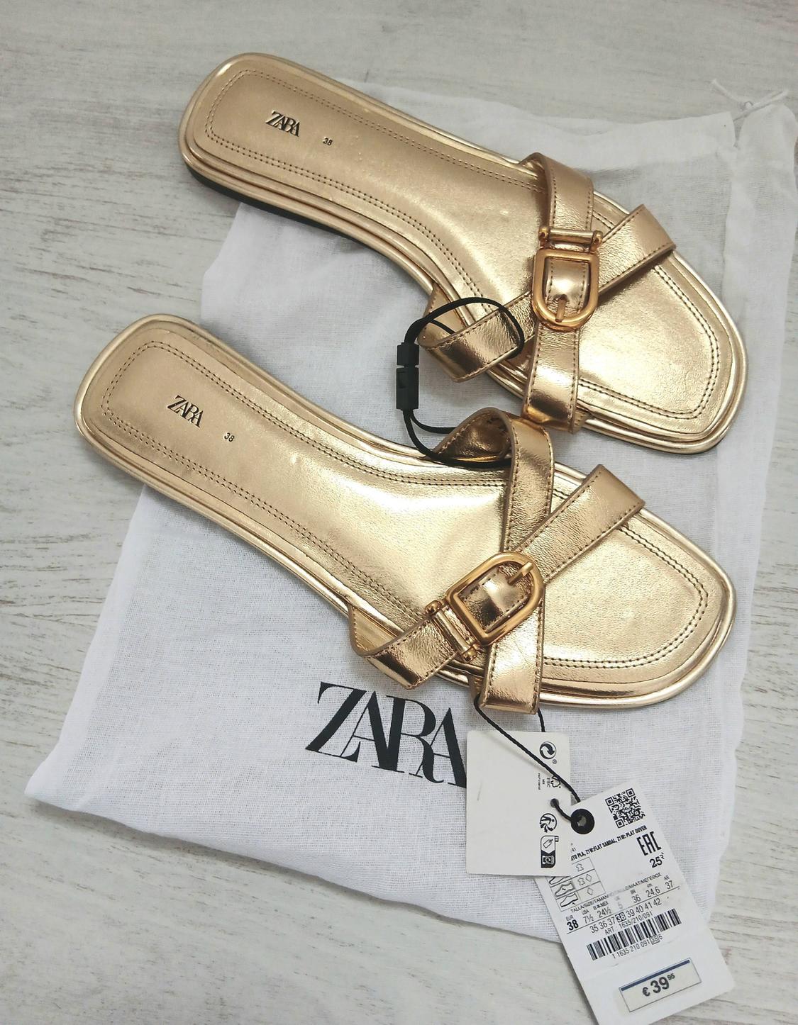 LEATHER CROSSOVER SANDALS - Image 4