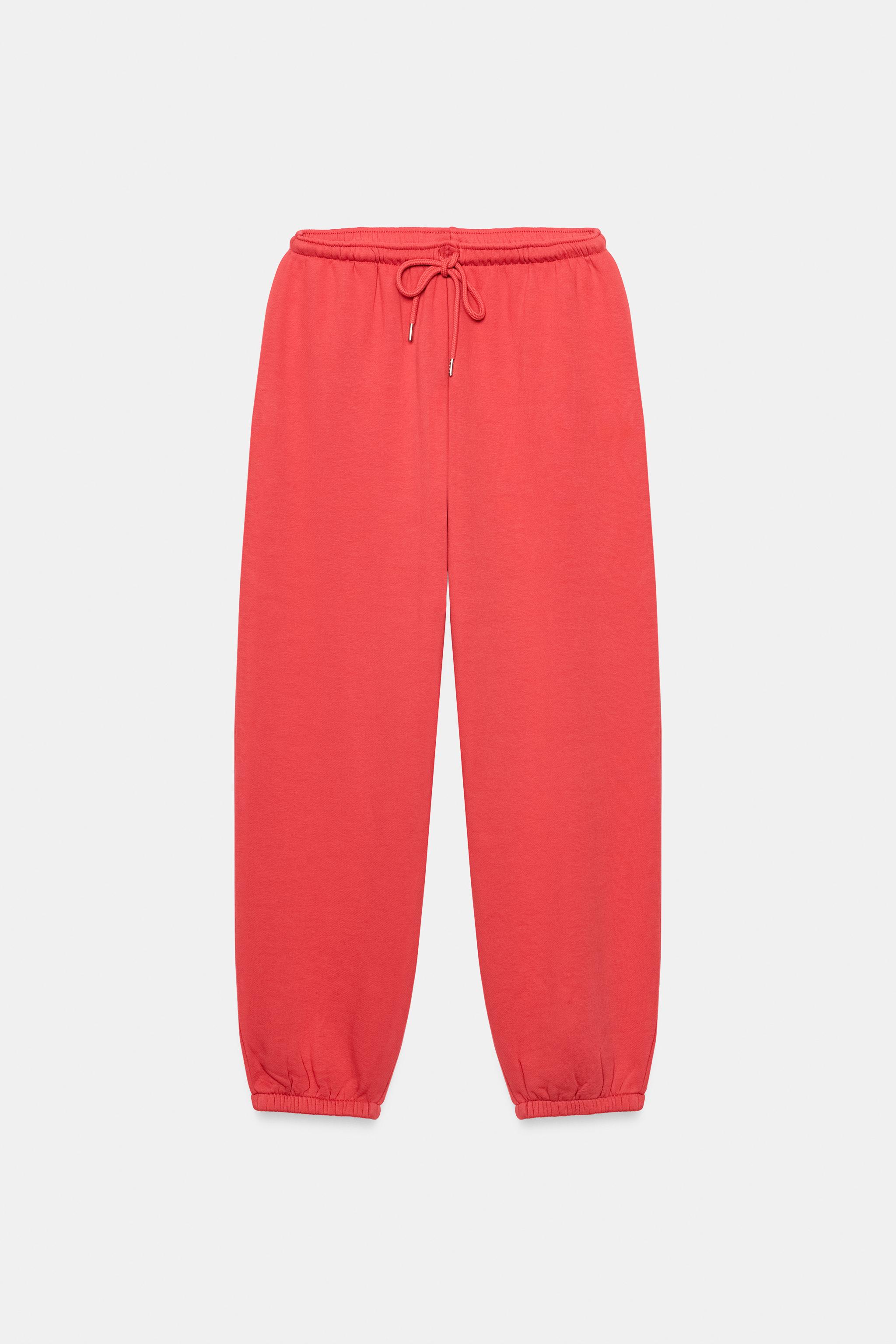 Zara PAMUK KARIŞIMLI FELPA JOGGING PANTOLON görsel 5