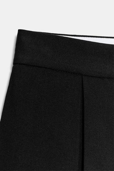 WIDE LEG TROUSERS WITH DARTS - Black by Zara