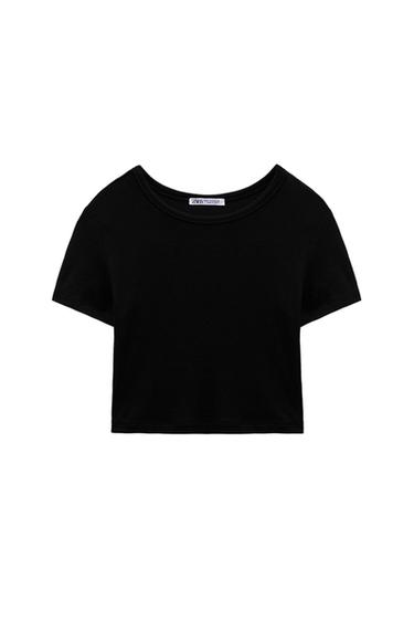 SHORT SLEEVE CROP TOP