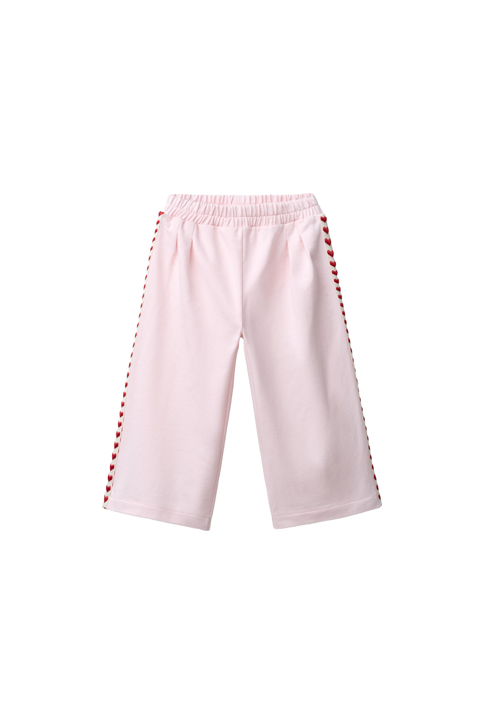 PLEATED HEART PANTS - Pink | ZARA United States
