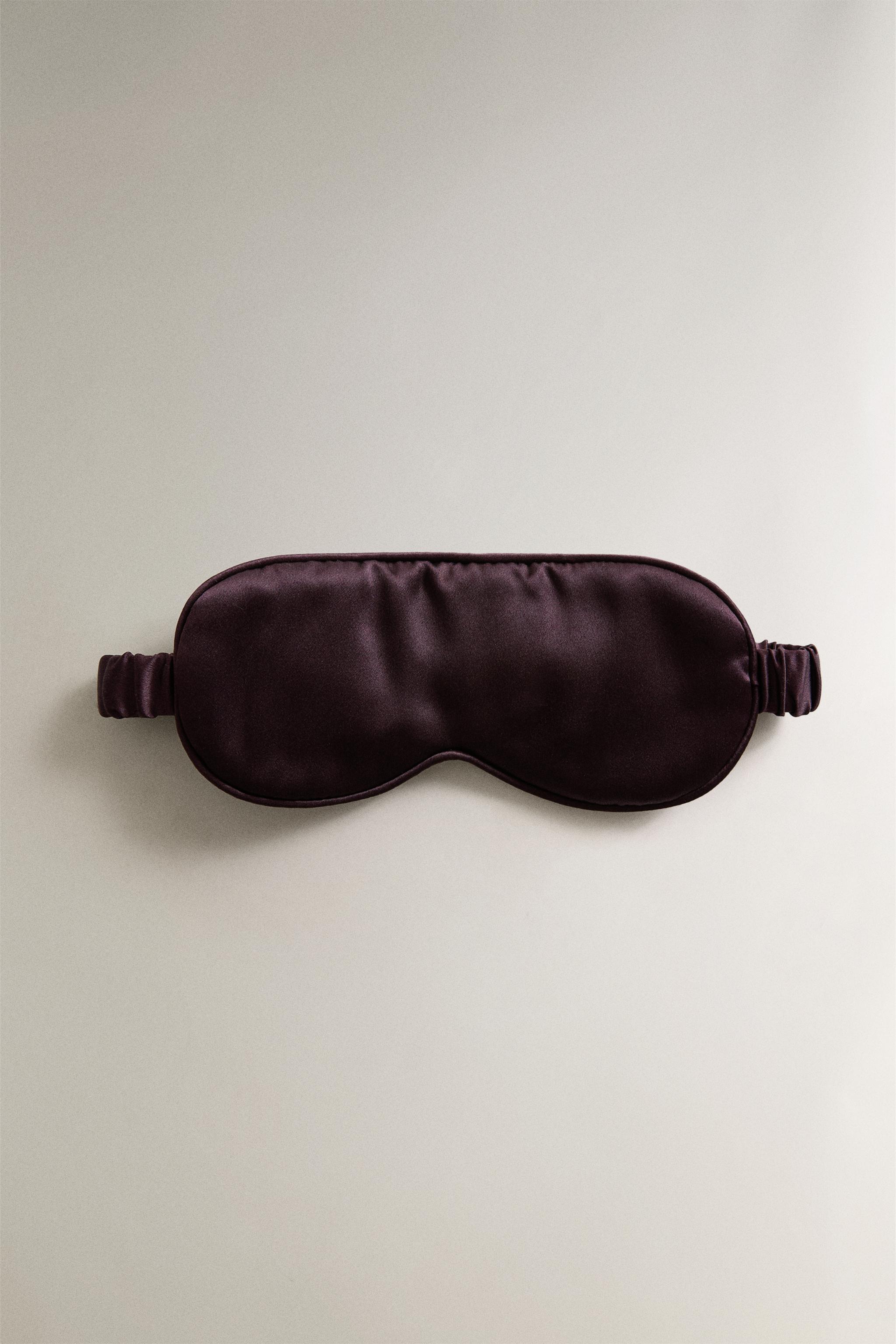 MULBERRY SILK EYE MASK — Burgundy