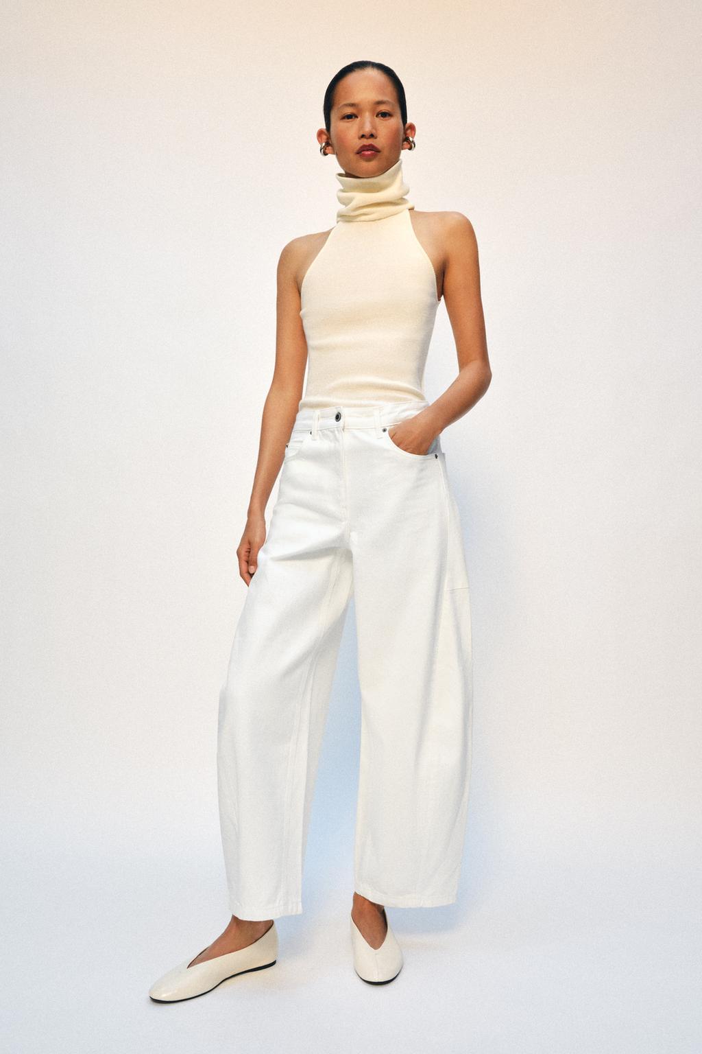 ZW COLLECTION MID-RISE ANKLE BALLOON JEANS - image 3