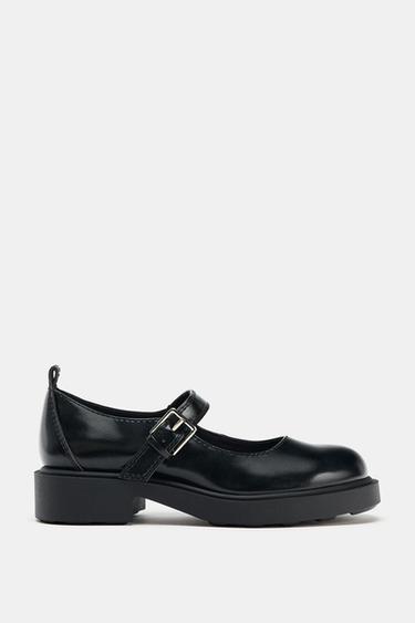 MERCEDITA HEBILLA PLATAFORMA - Negro de Zara