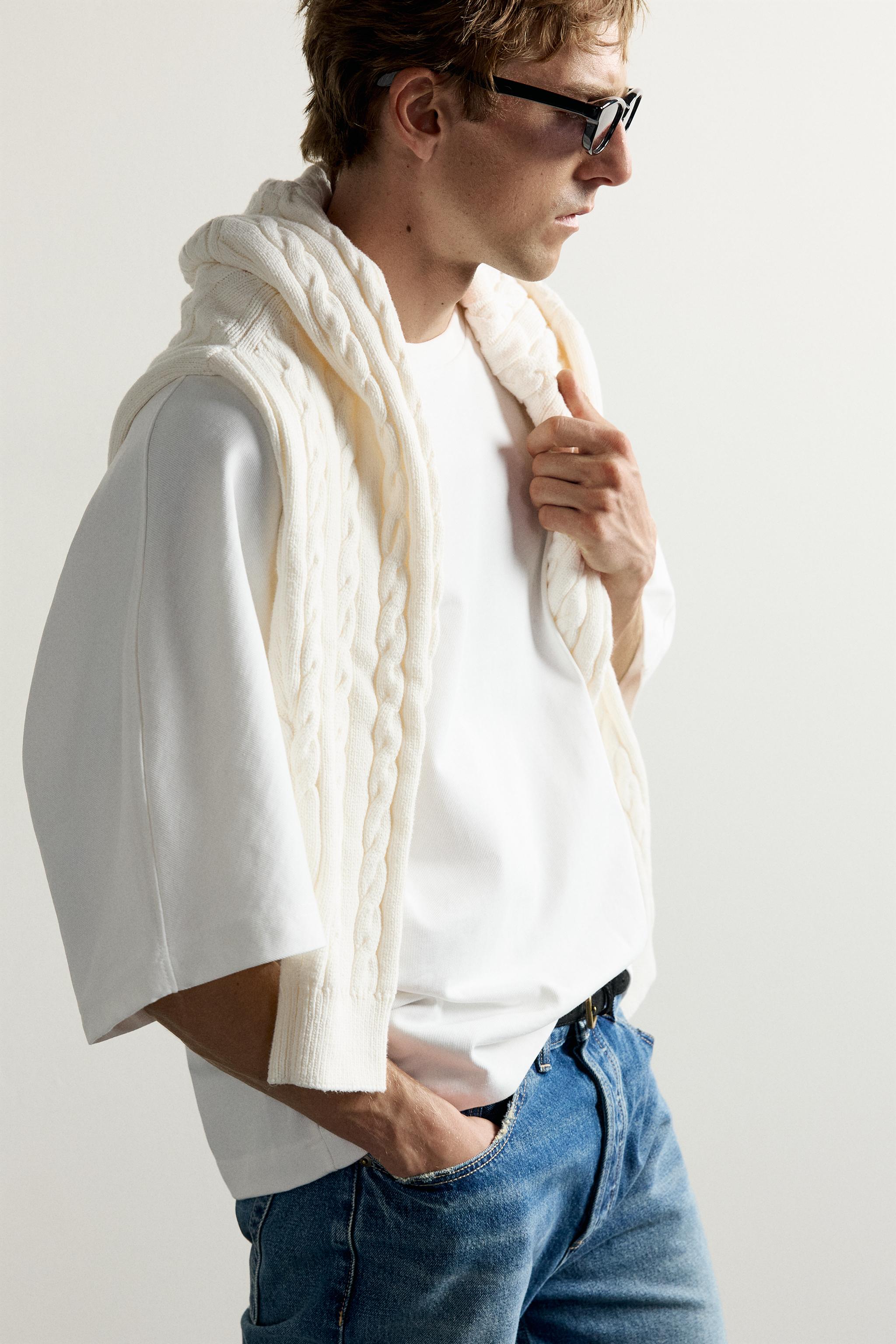 BATWING SLEEVE RELAXED FIT T-SHIRT — White