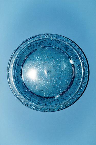 CHILDREN'S GLITTER TRITANâ„¢ PLATE WITH STARS - Blue by Zara