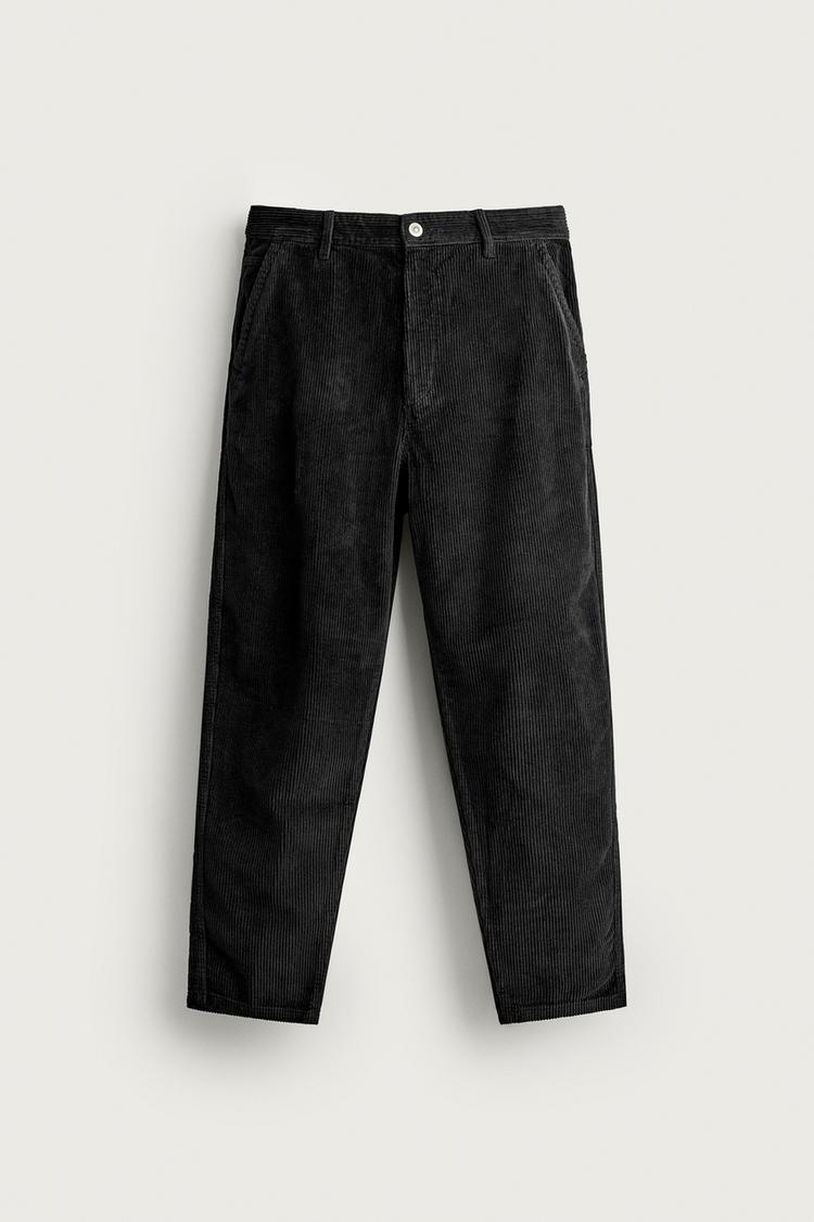 CARROT FIT CORDUROY TROUSERS