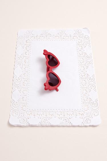 GAFAS DE SOL CORAZÓN - Rojo de Zara