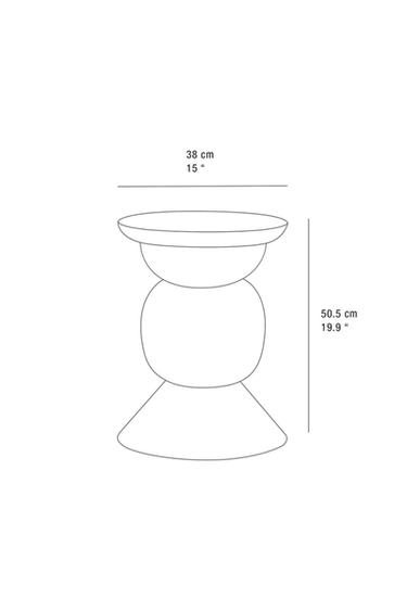 TABLE D'APPOINT MÉTAL - Écru / Beige de Zara - Image 5