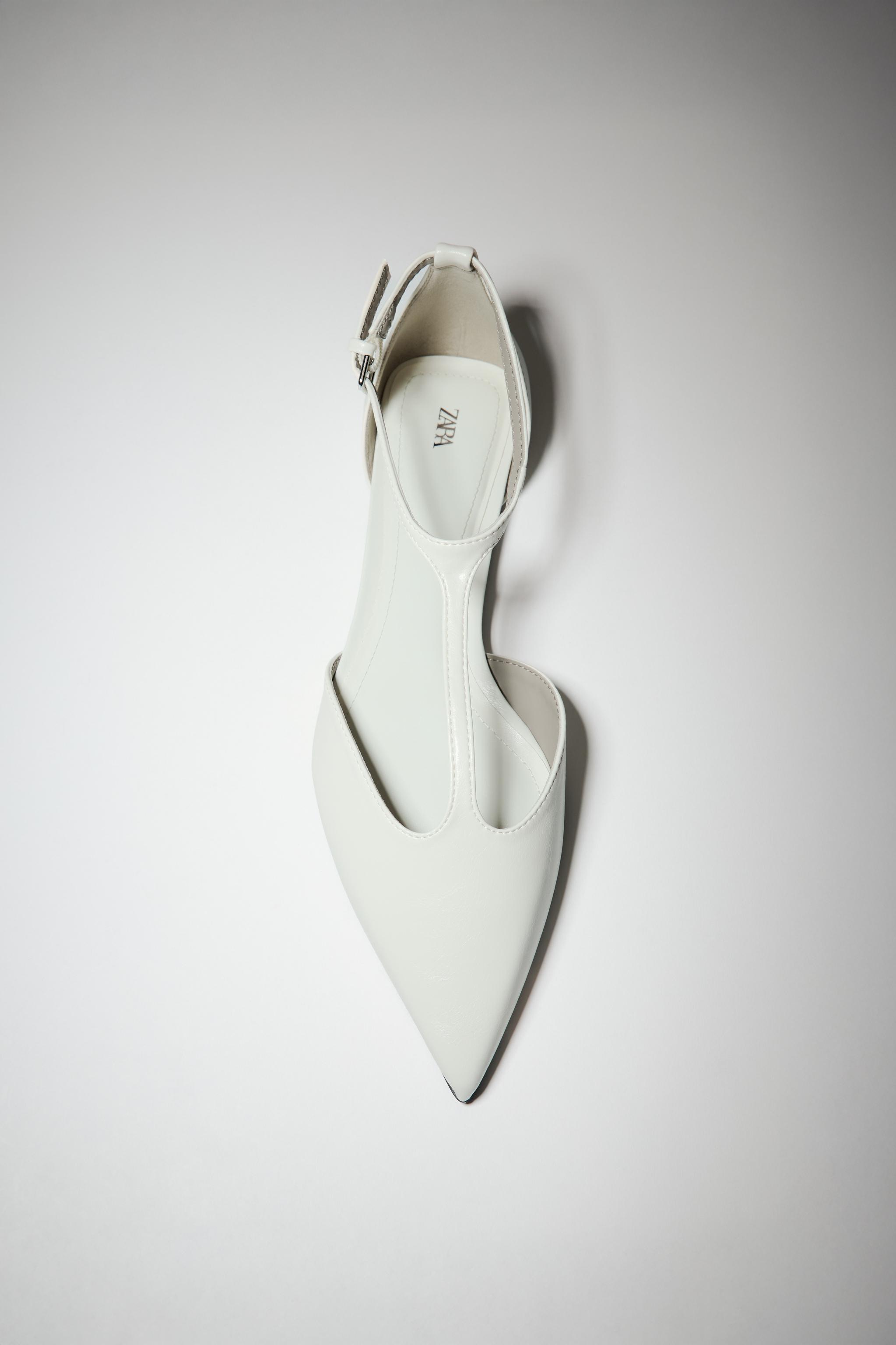 靴 Zara shoes Zara Womens Slingbacks Square Toe Heels Silver US 9 EU 40