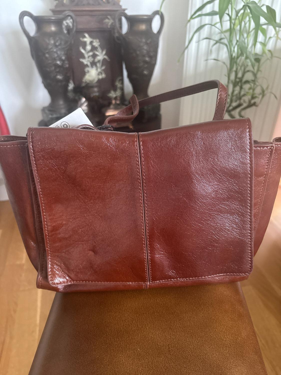 MINI SHOPPER ΔΕΡΜΑΤΙΝΗ ΔΙΠΛΗ ΤΣΕΠΗ - Image 3