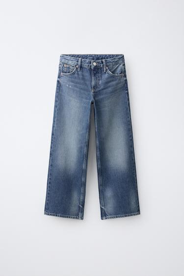 WIDE-LEG JEANS - Mid-blue by Zara