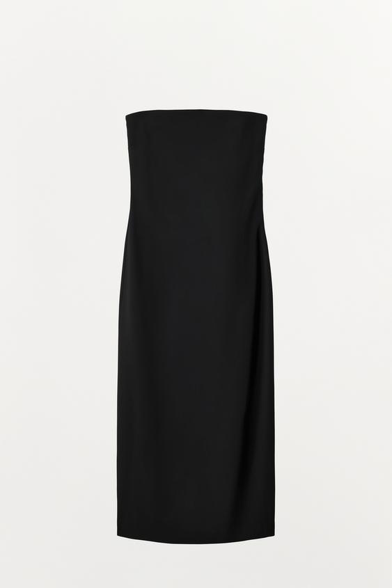 ROBE LONGUE BANDEAU - Noir de Zara - Image 3