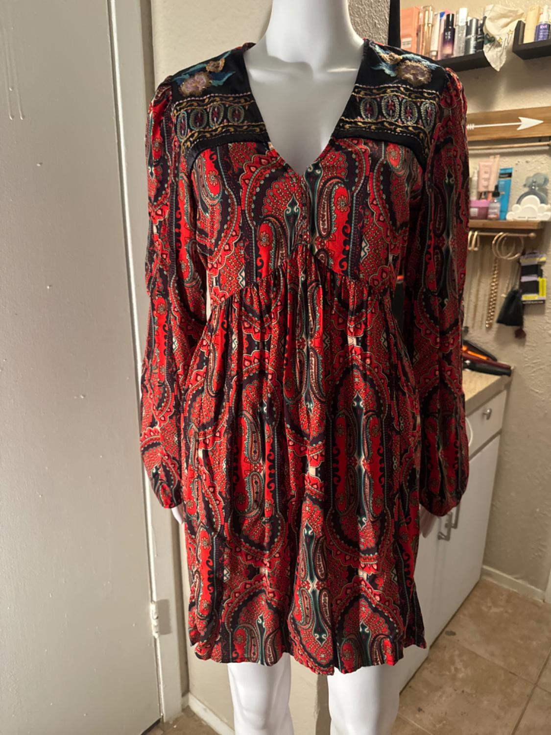 VESTIDO ESTAMPADO COMBINADO