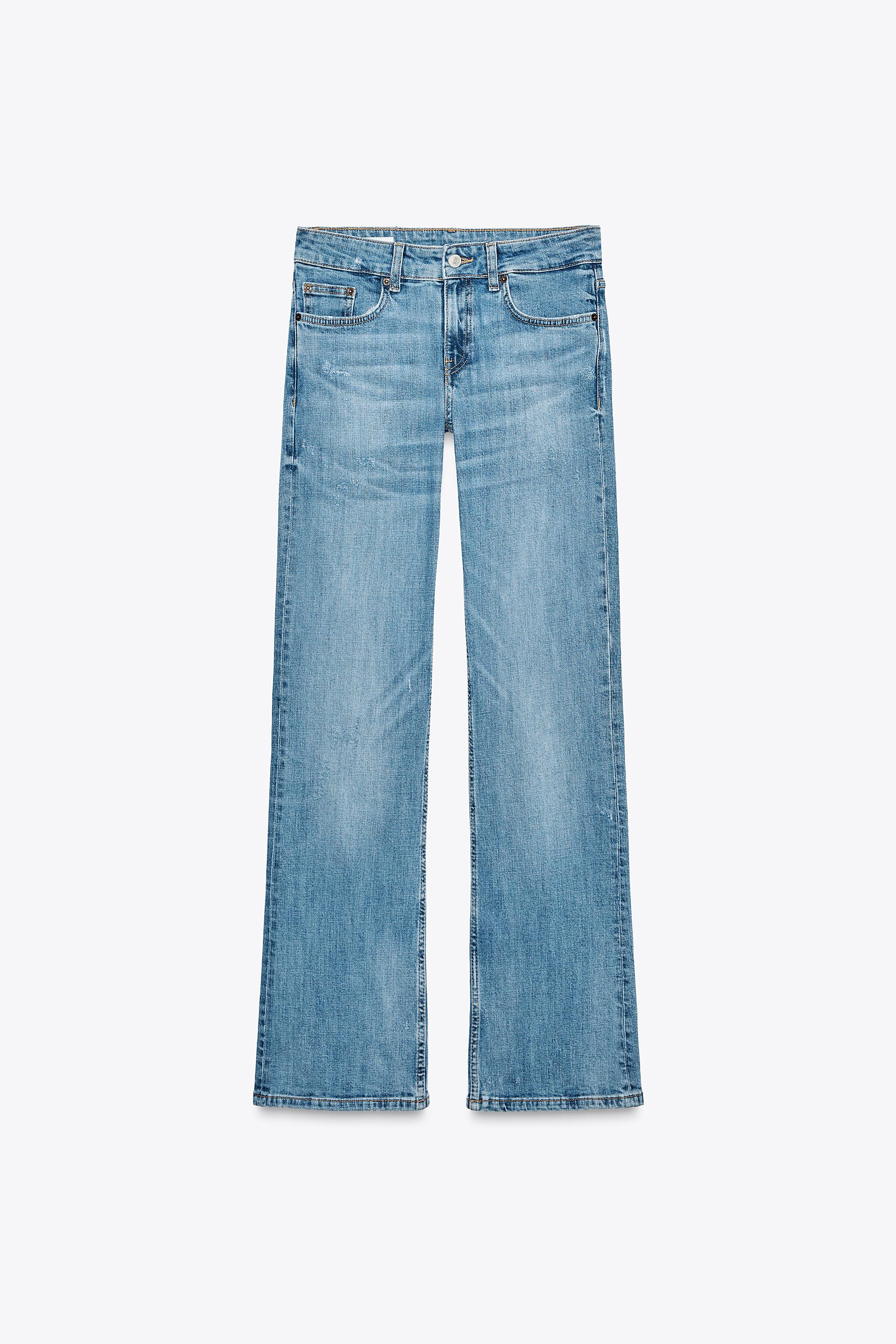 TRF LOW RISE BOOTCUT JEANS - Blue | ZARA United States