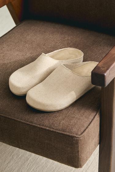 SABOT LIN MINIMALISTE - Blanc écru de Zara - Image 6