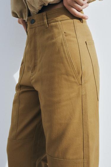 PANTALÓN SARGA ZW COLLECTION - Oliva de Zara