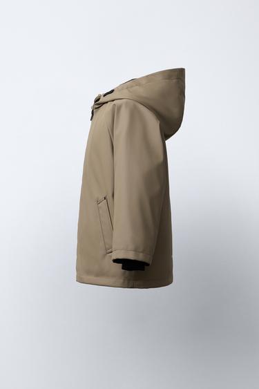 RUBBERISED WATER-RESISTANT RAINCOAT - Brown / Taupe by Zara - Image 2