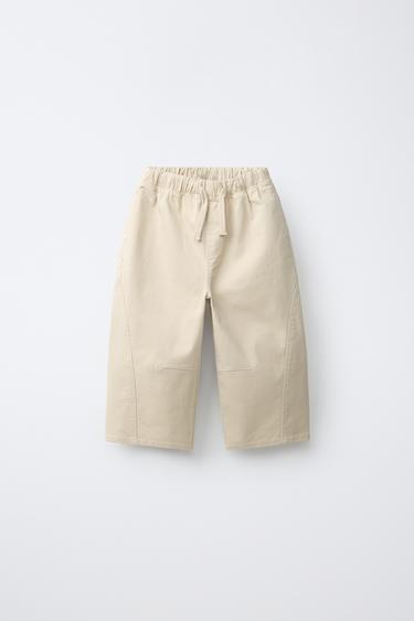 BAGGY TROUSERS - Light beige by Zara