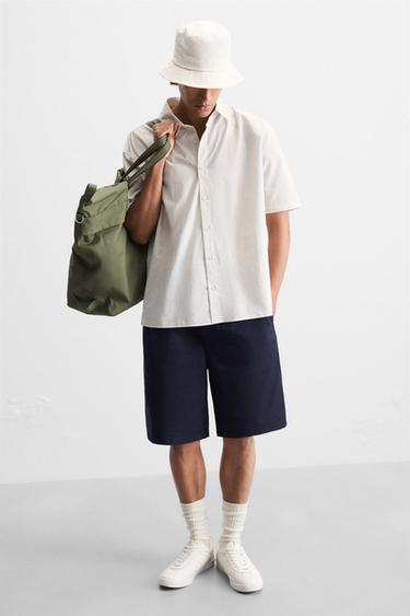 BASKETS MATELASSÉES EN CUIR - Blanc de Zara - Image 1