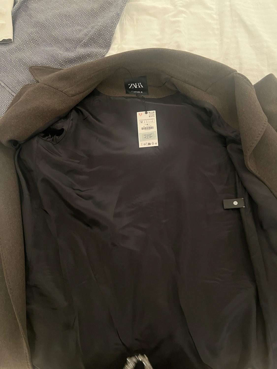 ZW COLLECTION WOOL BLEND COAT WITH BELT - Image 4