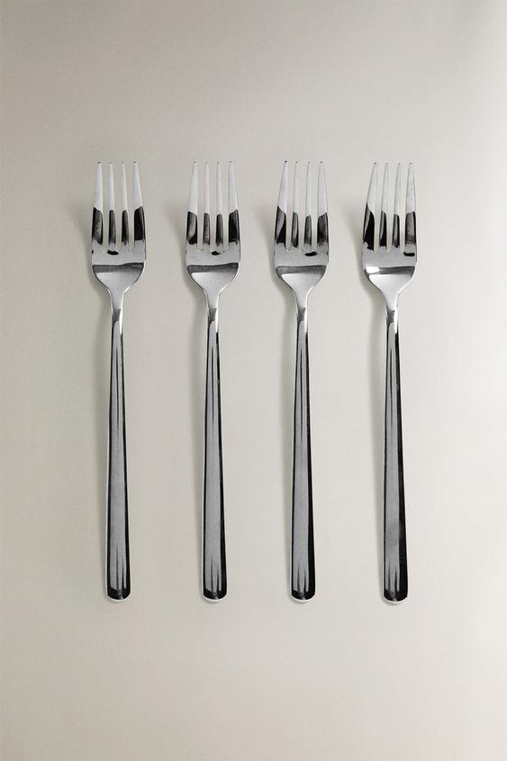 PACK OF SHINY STEEL FORKS (PACK OF 4) - Multicoloured by Zara - Image 0