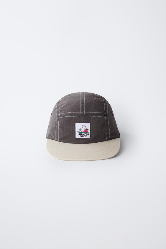 RIPNDIP © X ZARA KIDS LOGO LABEL CAP - Anthracite grey by Zara - Image 0