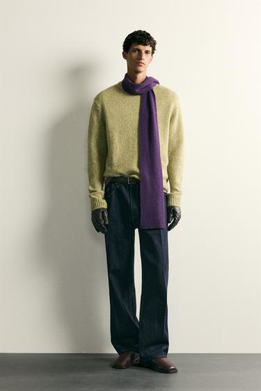 JERSEY RELAXED FIT ESTRUCTURA - Oliva de Zara - Imagen 0