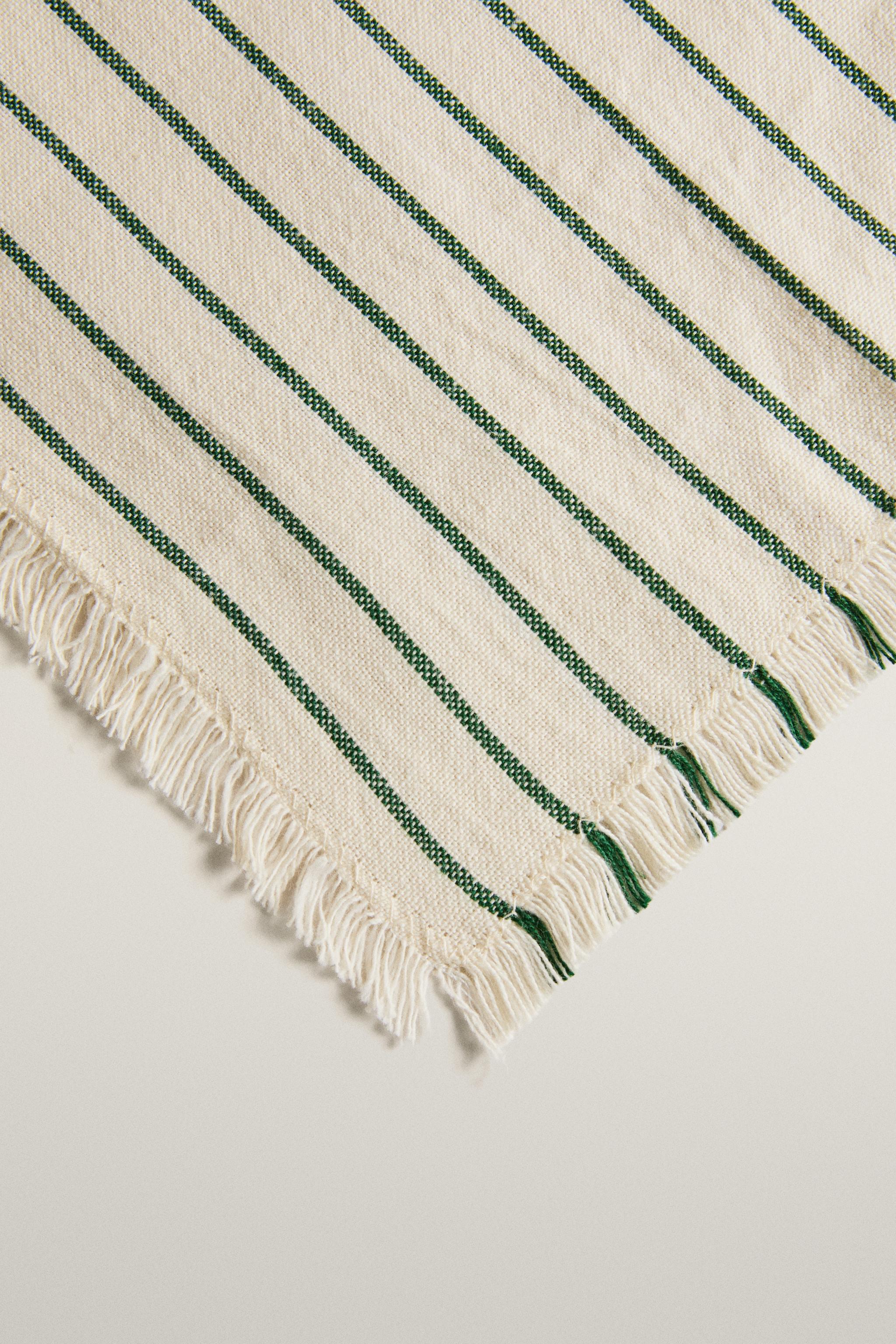 NAPPE RAYURES ET FRANGES