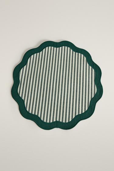 Zara CHRISTMAS STRIPED PLACEMATS (PACK OF 2) - 綠色