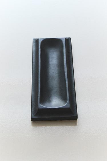 LEATHER NAPA PEN STEM TRAY — Black 1