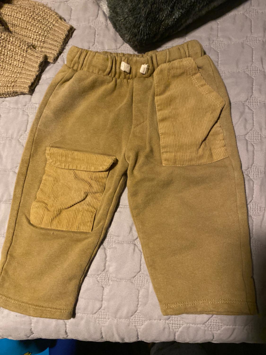 PANTALÓN FELPA COMBINADO PANA