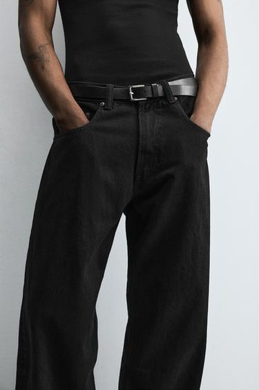 JEAN COUPE AMPLE - Noir de Zara - Image 4