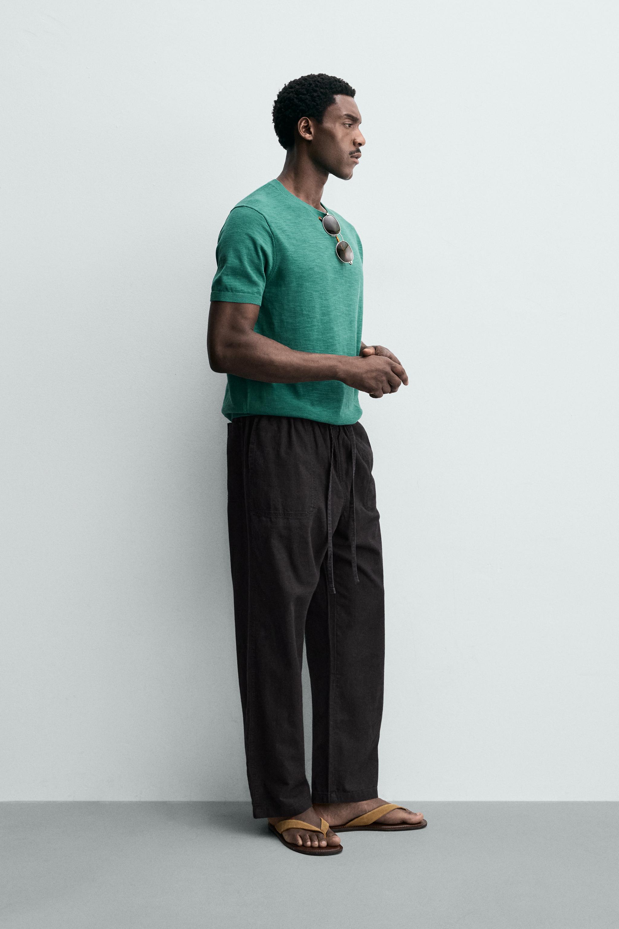 KNITTED REGULAR FIT T-SHIRT