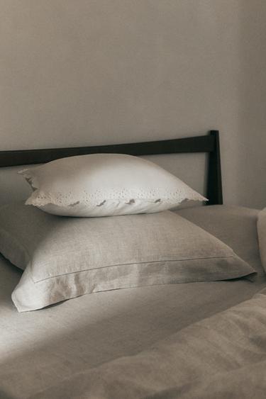 TAIE D’OREILLER CHANVRE (175 G/M²) - Beige clair de Zara - Image 4