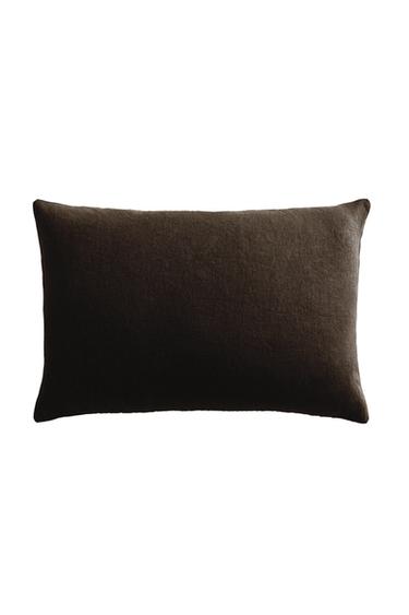 PUDEBETRÆK I FORVASKET HØR - Brun fra Zara