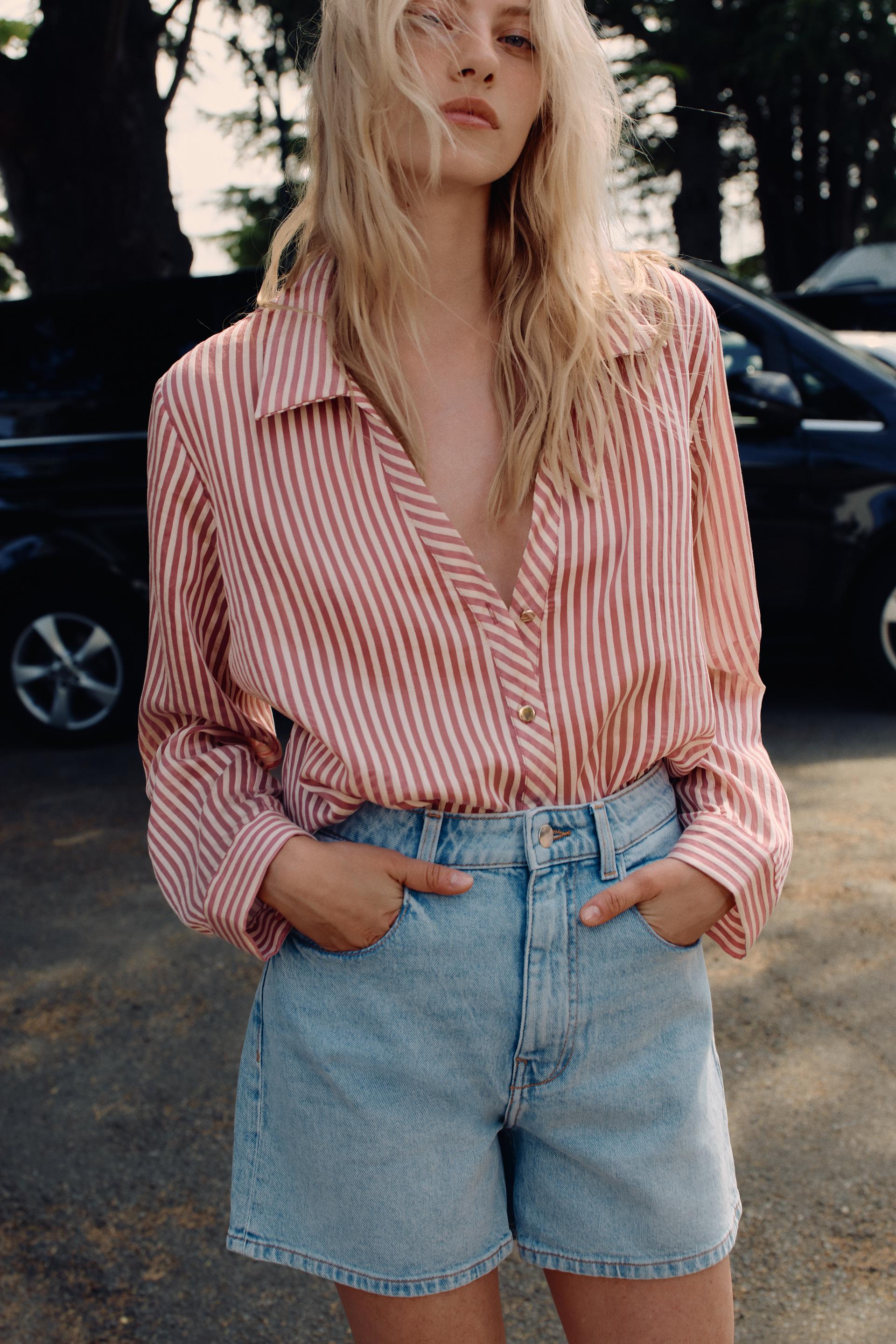 STRIPEDFLOWINGSHIRT