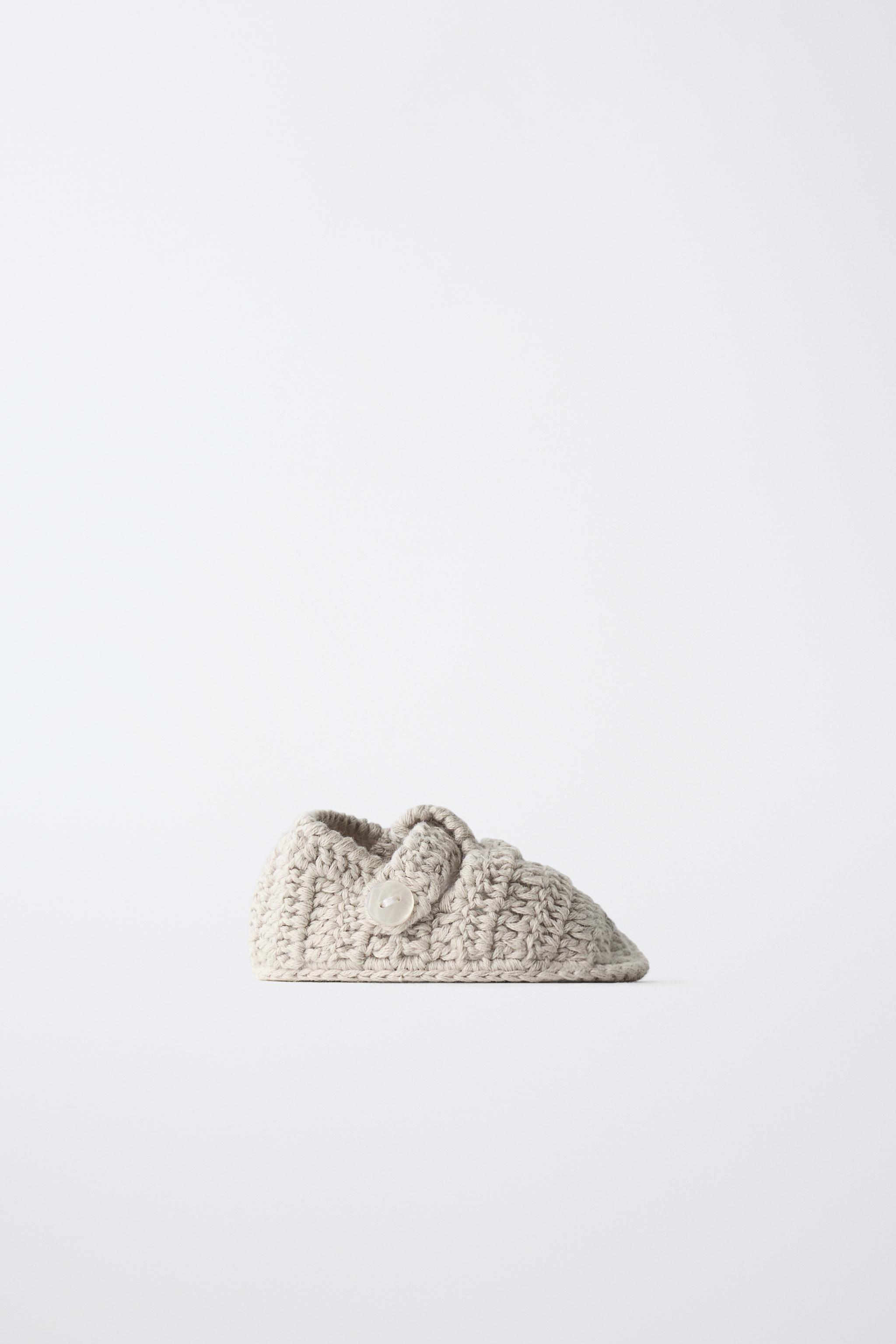 チャンキーニットルームシューズ - ブルー | ZARA Japan / 日本