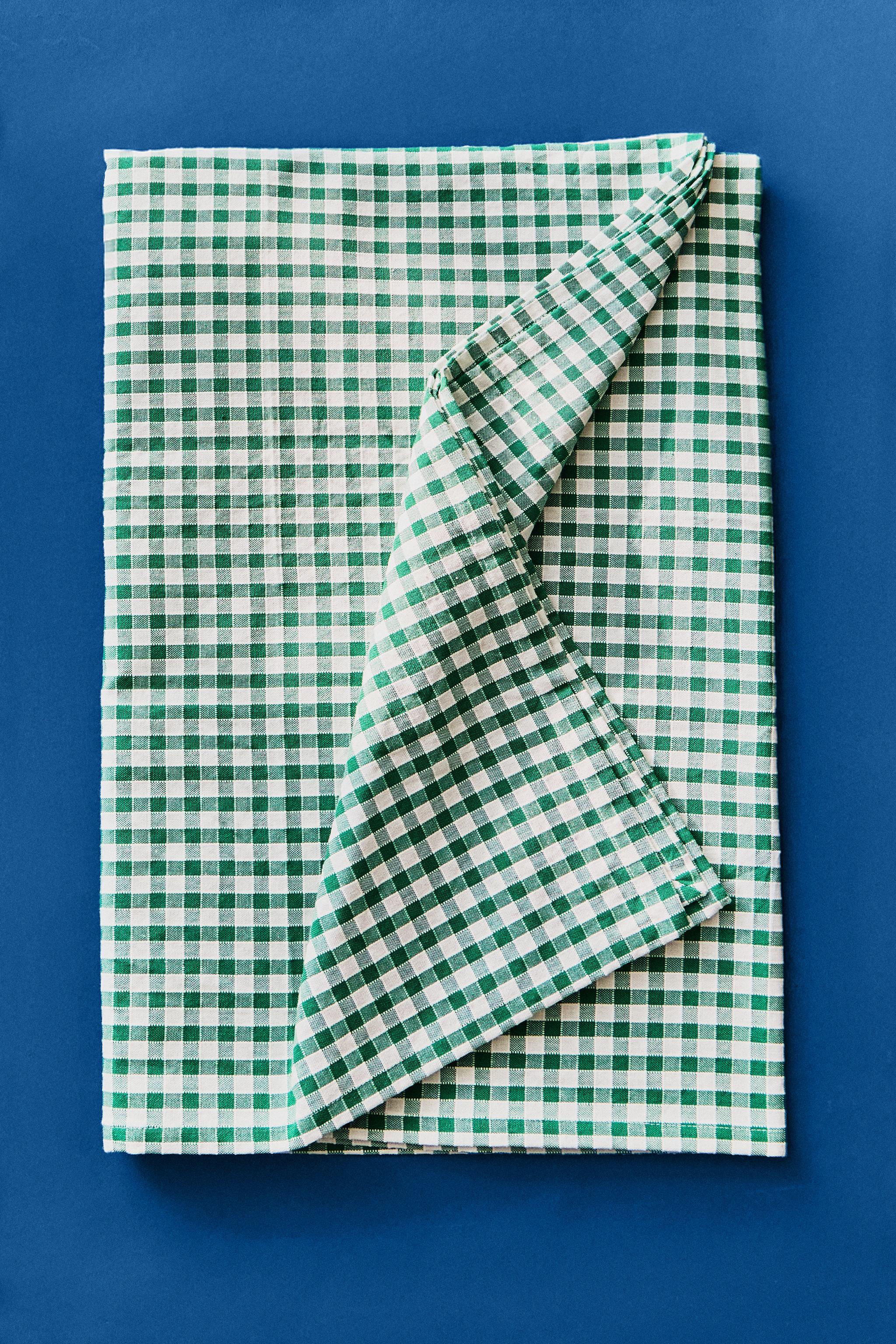 GINGHAM TABLECLOTH — Green