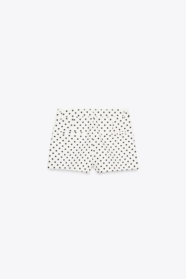 MINI POLKA DOT SHORTS - Black / White by Zara - Image 3