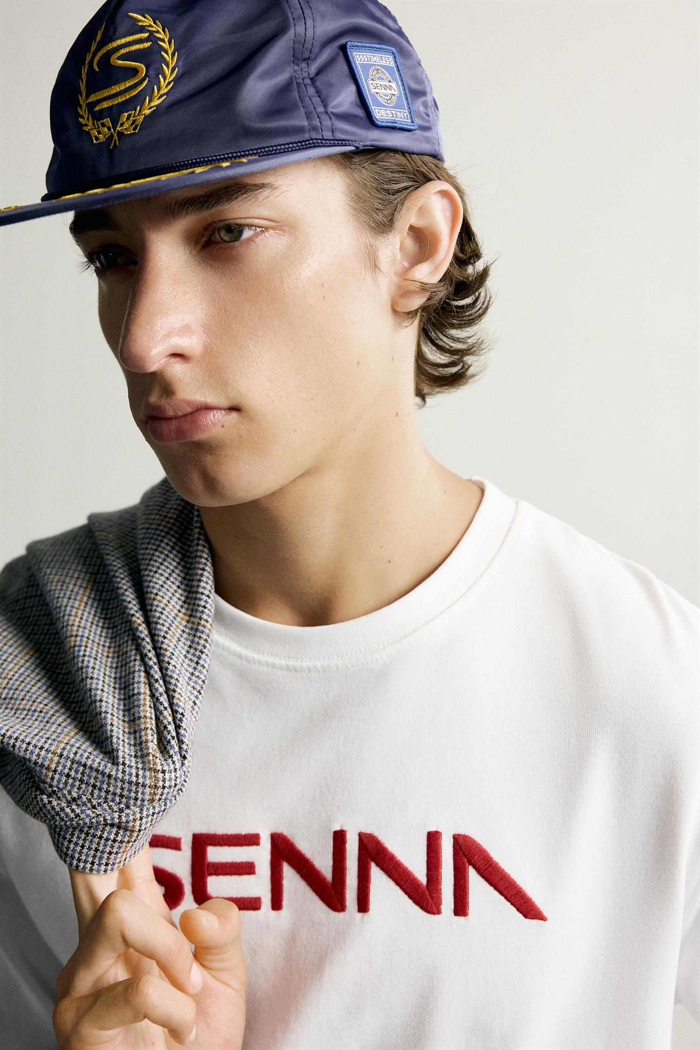 Мужская футболка Zara Ayrton Senna © Senna Brands Printed, цвет: Белый — фото 5