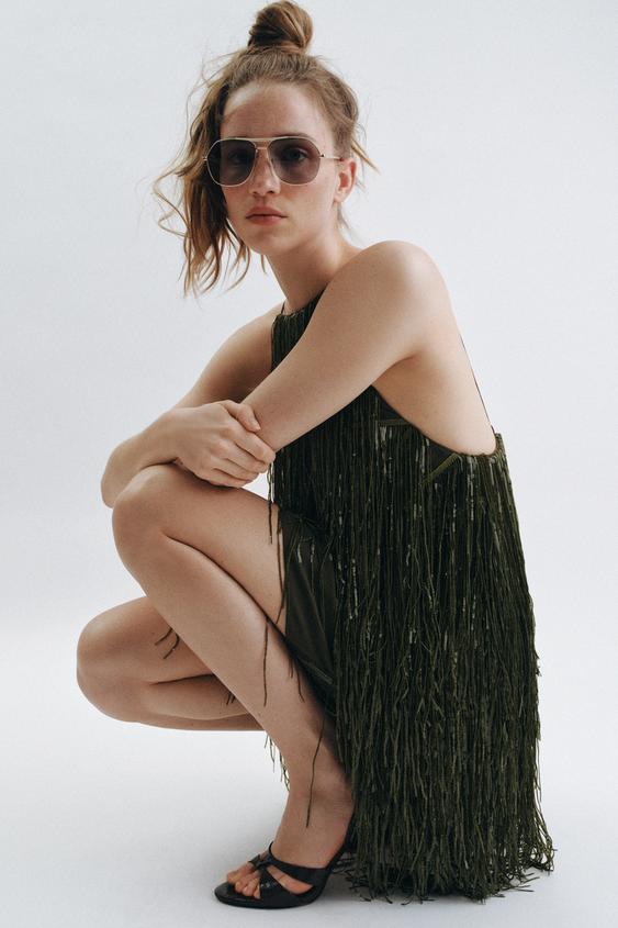 ZW COLLECTION FRINGED SEQUIN DRESS from Zara - $179