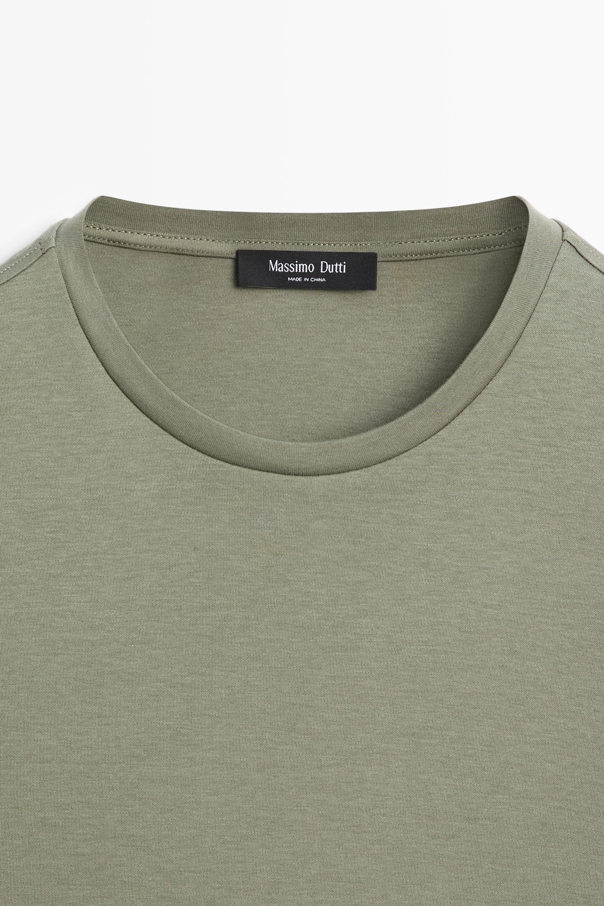 Cotton blend short sleeve T-shirt