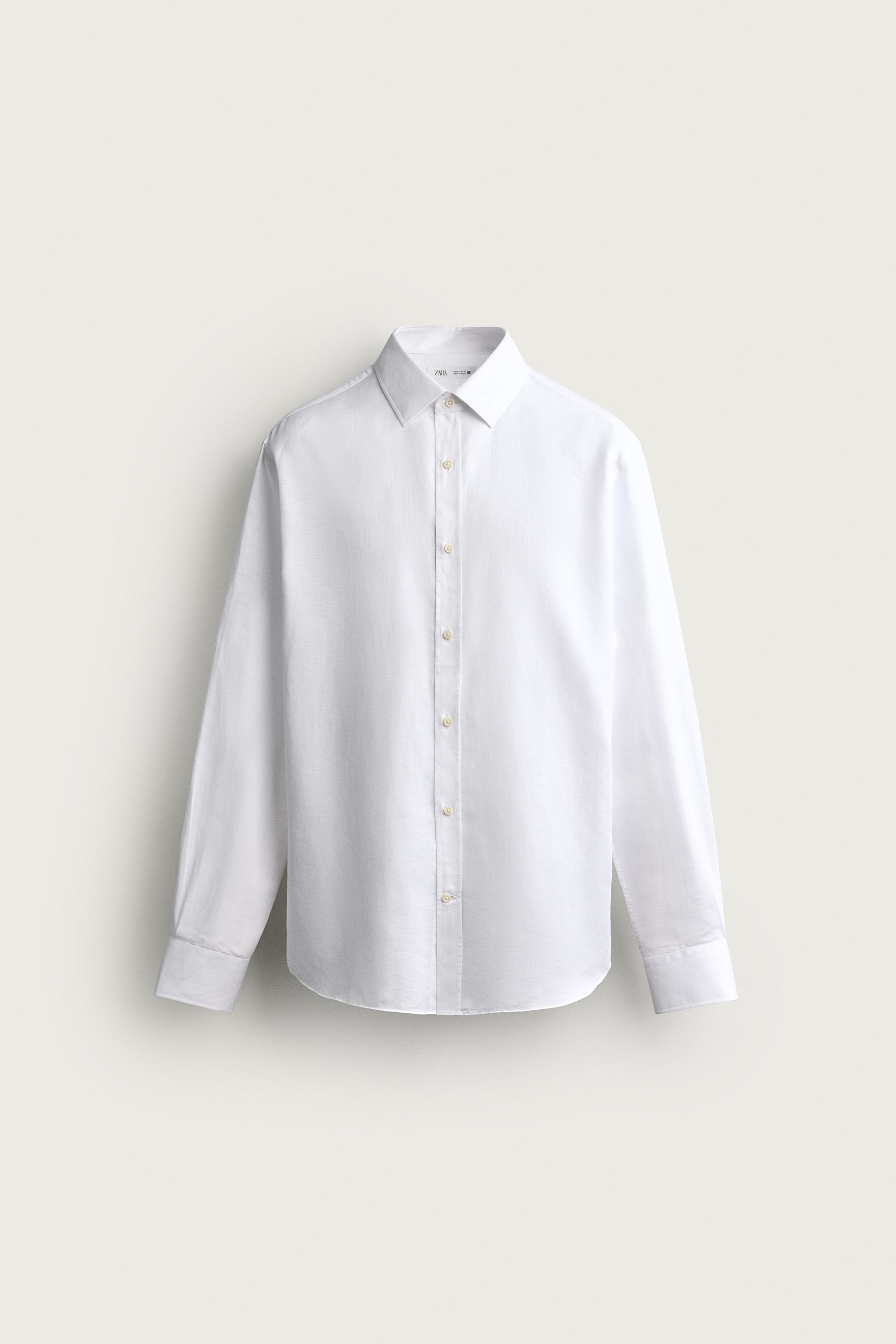 COTTON-LINEN REGULAR FIT SHIRT