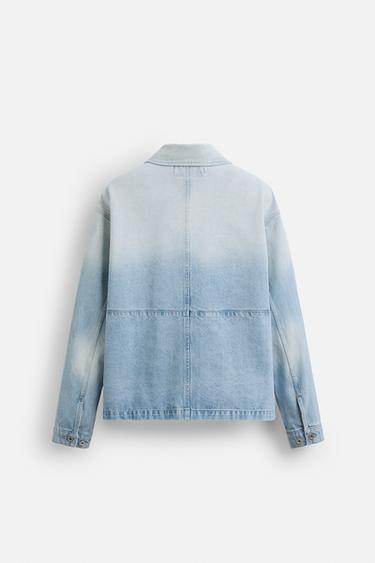 DENIM JACKET WITH POCKETS - Light blue by Zara - Image 8