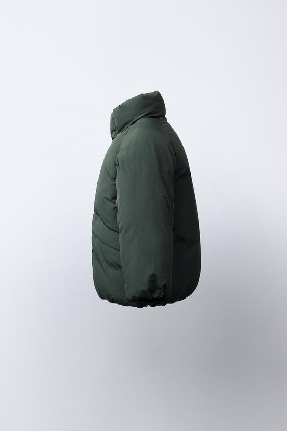 BLOUSON REMBOURRÉ DÉPERLANT - Vert foncé de Zara - Image 2
