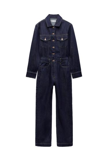 Z1975 DENIM JUMPSUIT WITH FRONT POCKETS